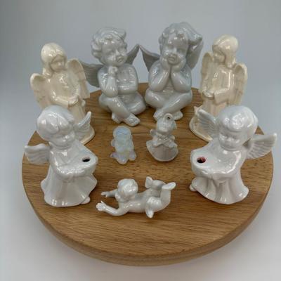 Vintage 90's Porcelain Angel Figurines Mix Lot- FREE NATIONWIDE SHIPPING FOR ALL LOTS