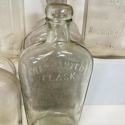 LOT 29: Antique Clear Glass Bottles