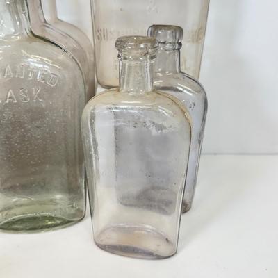LOT 29: Antique Clear Glass Bottles