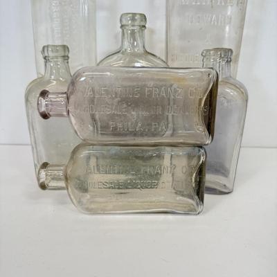 LOT 29: Antique Clear Glass Bottles