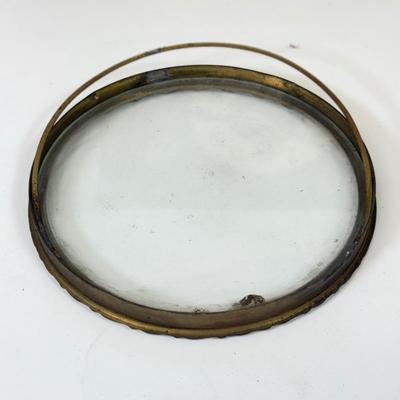 LOT 33: Wood French Style Mantle Clock for Parts or Repair