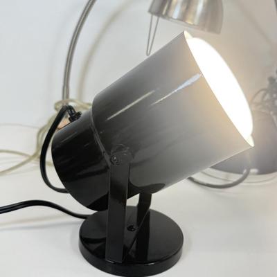 LOT 38: Two Desk Lamps and a Spotlight