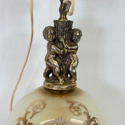 LOT 121: MCM/Hollywood Regency Eyeball Lamp