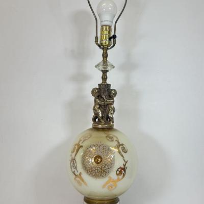LOT 121: MCM/Hollywood Regency Eyeball Lamp