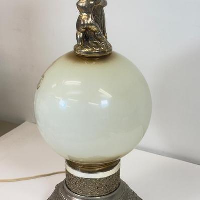 LOT 121: MCM/Hollywood Regency Eyeball Lamp