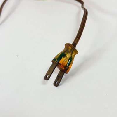 LOT 122: Fenton Style Light Pink Glass Lamp