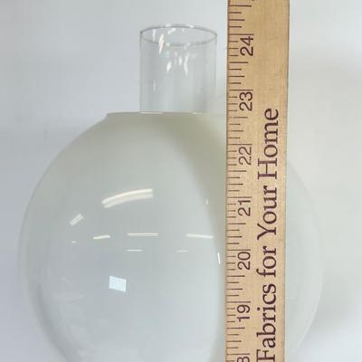 LOT 122: Fenton Style Light Pink Glass Lamp