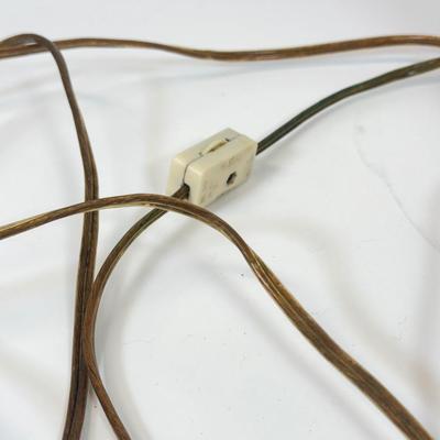 LOT 122: Fenton Style Light Pink Glass Lamp