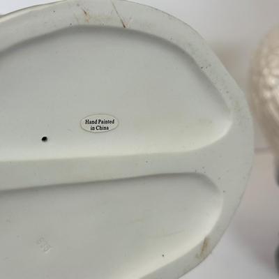 LOT 131: Grandeur Noel Hand Painted Porcelain Angels w/ Box