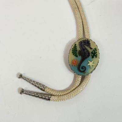 LOT 133: Bolo Ties: Seahorse, Pewter & More
