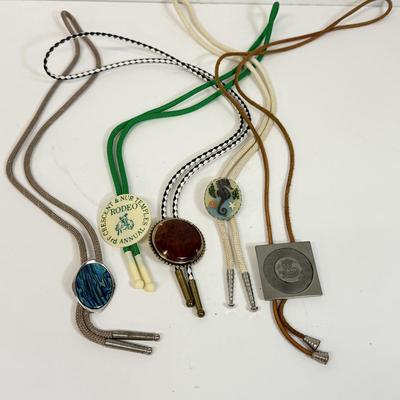 LOT 133: Bolo Ties: Seahorse, Pewter & More