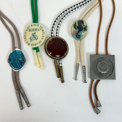 LOT 133: Bolo Ties: Seahorse, Pewter & More