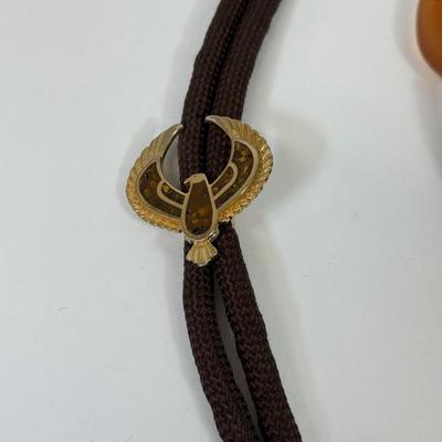 LOT 134: Bolo Ties: Stone, Eagle, Arrowhead & More