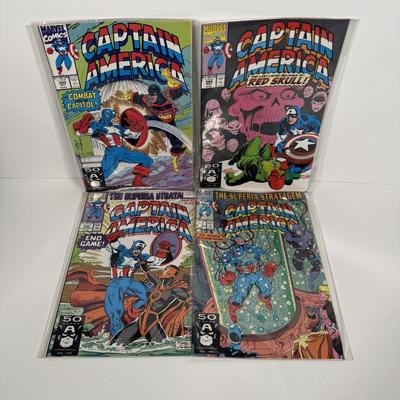 LOT 166: Bagged 1990's Captain America Comics