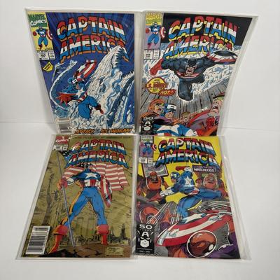 LOT 166: Bagged 1990's Captain America Comics
