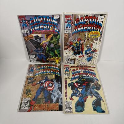 LOT 166: Bagged 1990's Captain America Comics