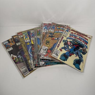 LOT 166: Bagged 1990's Captain America Comics