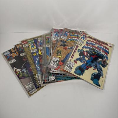 LOT 166: Bagged 1990's Captain America Comics