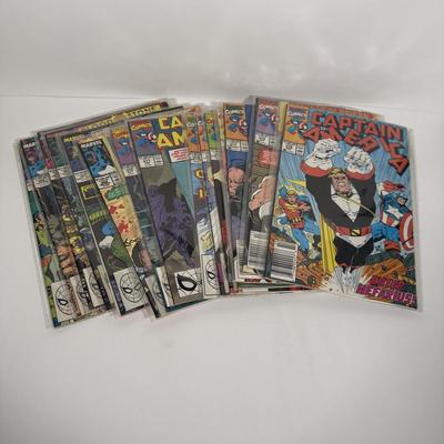LOT 167: Bagged 1980s-1990s Captain America Comics