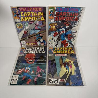LOT 167: Bagged 1980s-1990s Captain America Comics