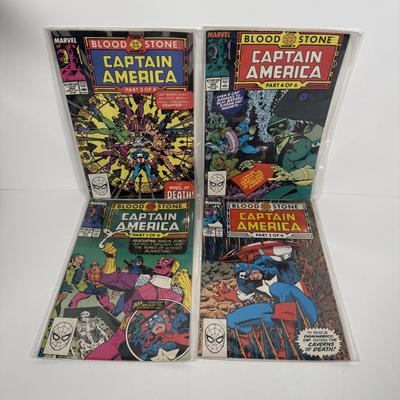 LOT 167: Bagged 1980s-1990s Captain America Comics