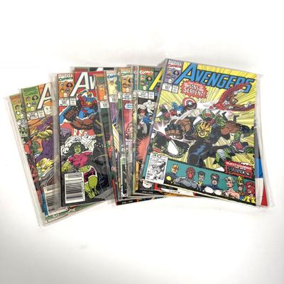LOT 168: Lot of Various Bagged Avengers Comics