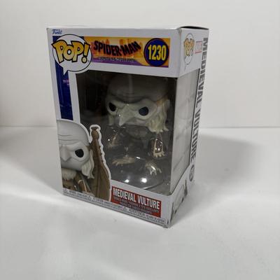 LOT 173: Four Marvel Funko Pops: Rintrah (1004), He Who Remains (1062), Medieval Vulture (1230), & X-Men Psylocke DORBZ (216)