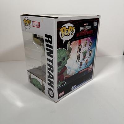 LOT 173: Four Marvel Funko Pops: Rintrah (1004), He Who Remains (1062), Medieval Vulture (1230), & X-Men Psylocke DORBZ (216)