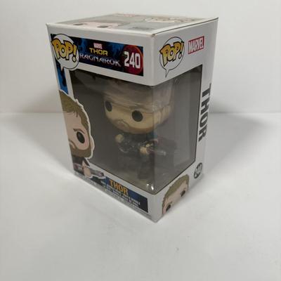 LOT 175: Four Marvel Funko Pops: Heimdall (245), Captain America (288), Thor (240), & X-Men Psylocke DORBZ (216)