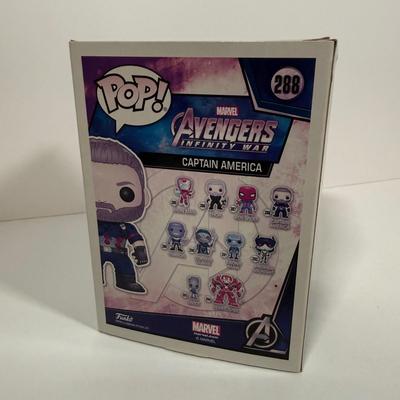LOT 175: Four Marvel Funko Pops: Heimdall (245), Captain America (288), Thor (240), & X-Men Psylocke DORBZ (216)