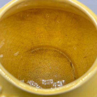 LOT 179: Vintage McCoy Ivy and Twig Teapot and Vintage Hand Painted "Mexico" Ceramic Planters