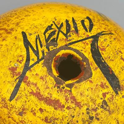 LOT 179: Vintage McCoy Ivy and Twig Teapot and Vintage Hand Painted "Mexico" Ceramic Planters