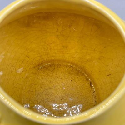 LOT 179: Vintage McCoy Ivy and Twig Teapot and Vintage Hand Painted "Mexico" Ceramic Planters