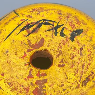 LOT 179: Vintage McCoy Ivy and Twig Teapot and Vintage Hand Painted "Mexico" Ceramic Planters