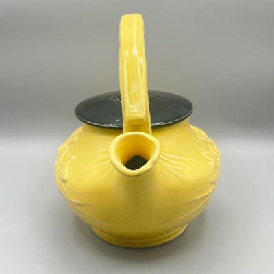 LOT 179: Vintage McCoy Ivy and Twig Teapot and Vintage Hand Painted "Mexico" Ceramic Planters