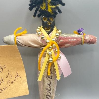 LOT 181: Mother Earth Lot - Tribal Drummer, Good Luck Voodoo Doll and More