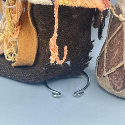 LOT 181: Mother Earth Lot - Tribal Drummer, Good Luck Voodoo Doll and More