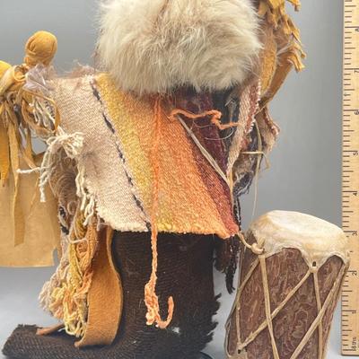 LOT 181: Mother Earth Lot - Tribal Drummer, Good Luck Voodoo Doll and More