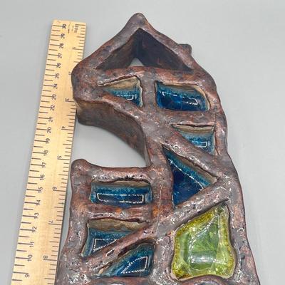 LOT 183: The Mouse and The House - Carved Wooden Mounted Mouse Statue and Heavy Ceramic House Statue