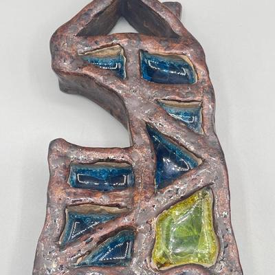 LOT 183: The Mouse and The House - Carved Wooden Mounted Mouse Statue and Heavy Ceramic House Statue