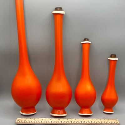 LOT 184: Awesome Mid Century Modern Genie Bottle Wall Hangings