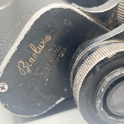 LOT 188: Vintage Binolux Binoculars With Case