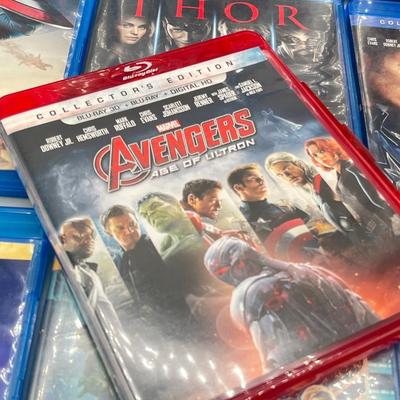 LOT 193: Marvel Blu-Ray DVD Collection - Avengers, Antman, Guardians of the Galaxy and More