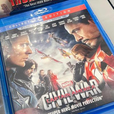 LOT 193: Marvel Blu-Ray DVD Collection - Avengers, Antman, Guardians of the Galaxy and More