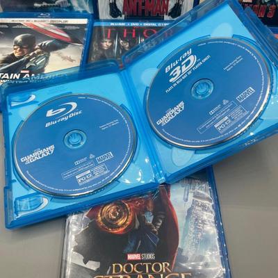 LOT 193: Marvel Blu-Ray DVD Collection - Avengers, Antman, Guardians of the Galaxy and More