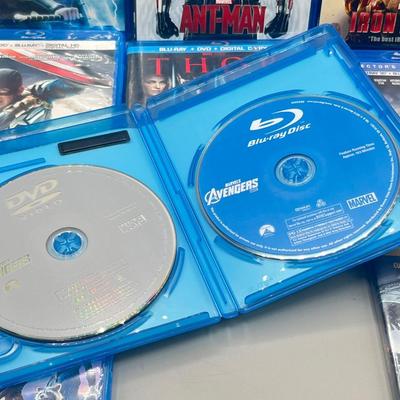 LOT 193: Marvel Blu-Ray DVD Collection - Avengers, Antman, Guardians of the Galaxy and More