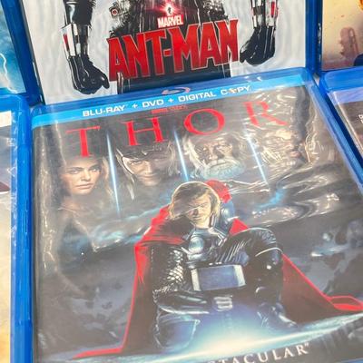 LOT 193: Marvel Blu-Ray DVD Collection - Avengers, Antman, Guardians of the Galaxy and More