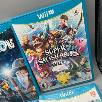 LOT 194: Wii-U Game Collection - Super Mario Bros, Lego Avengers, Super Smash Bros and More