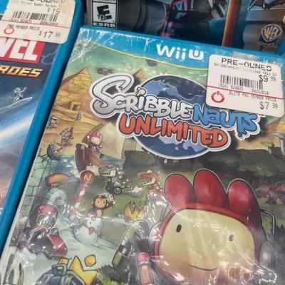 LOT 194: Wii-U Game Collection - Super Mario Bros, Lego Avengers, Super Smash Bros and More
