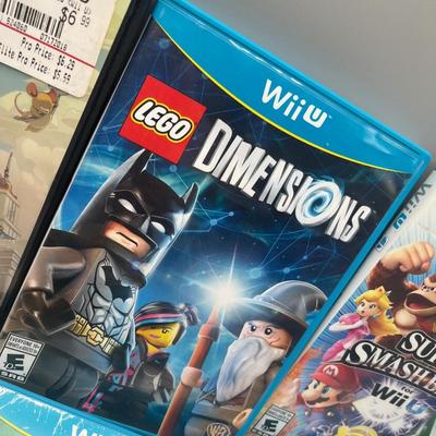 LOT 194: Wii-U Game Collection - Super Mario Bros, Lego Avengers, Super Smash Bros and More